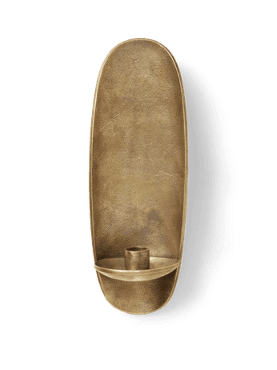 Agapé Wall Candle Holder - Brass