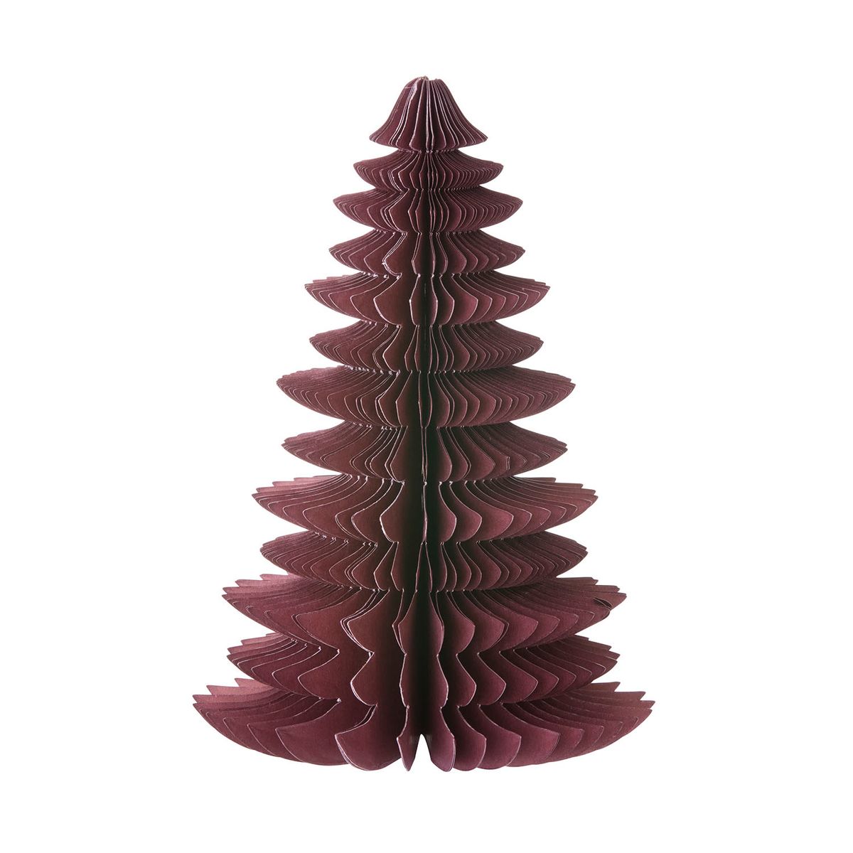 Honeycomb juletre H18 cm – Aubergine