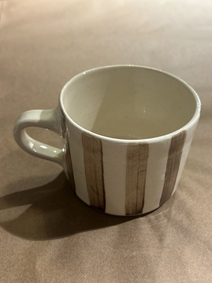 Kaffekopp Squat vertikale striper - Albany