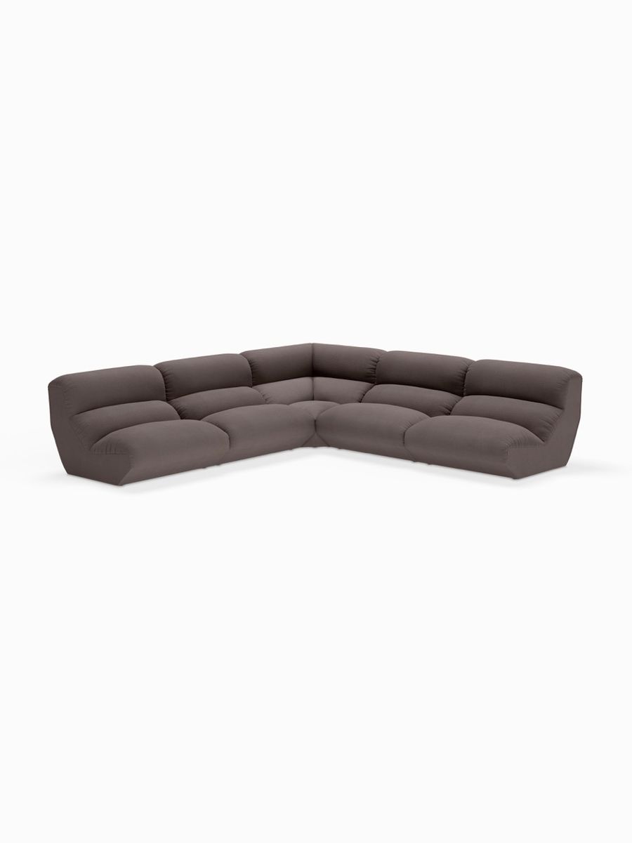 Hi Lo Modulsofa AV54-AV55 - Mørkebrun