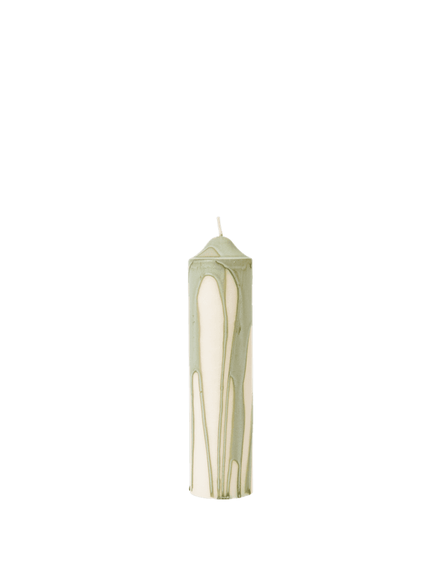 Dryp Pillar Candle H20 - Tea Green