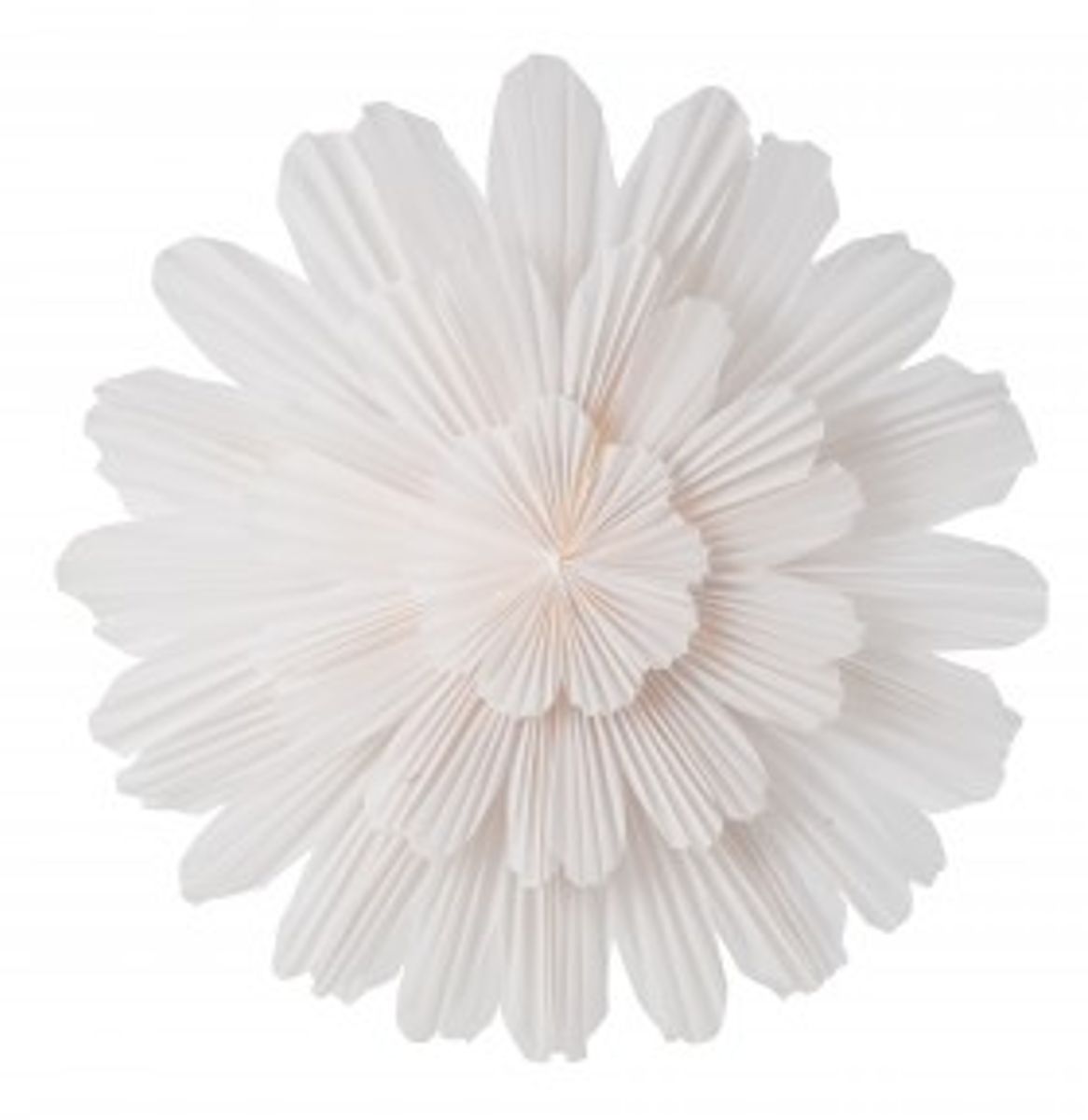Snöblomma julestjerne Ø68 cm - Hvit