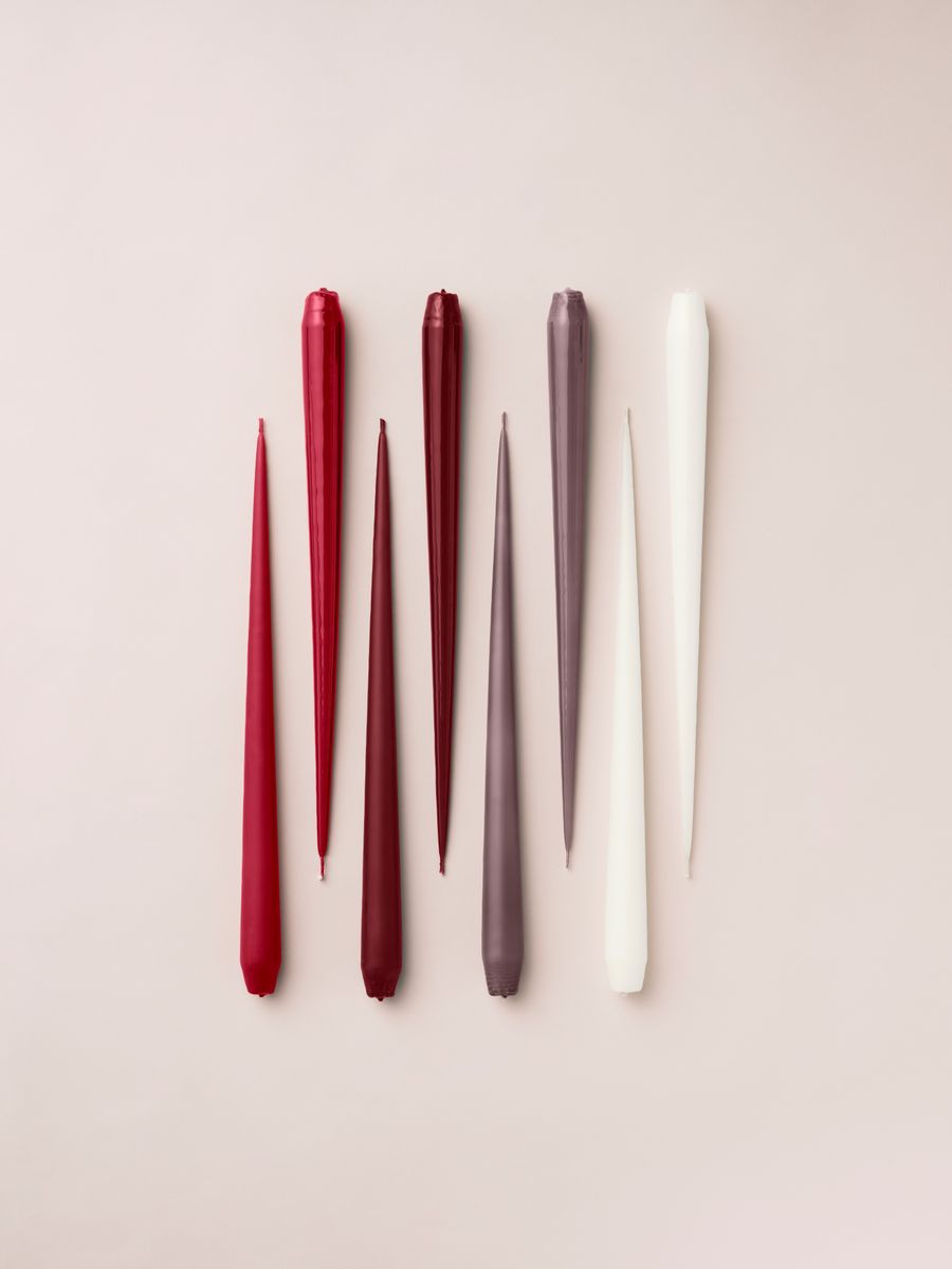 Kronelys 32 cm - Deep Wine