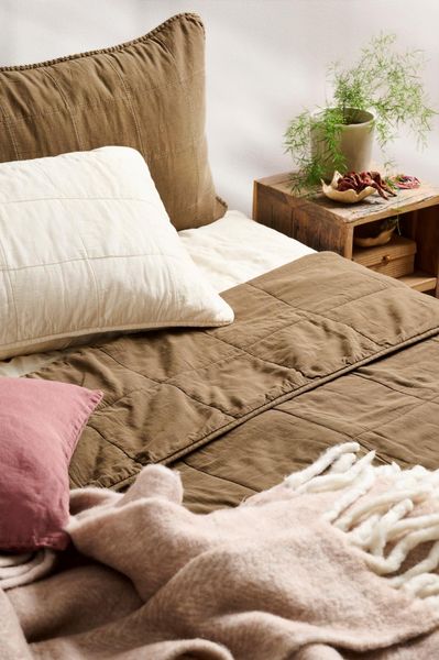 Hovedbilde Putetrekk 50x50, Lin - Dusty plum