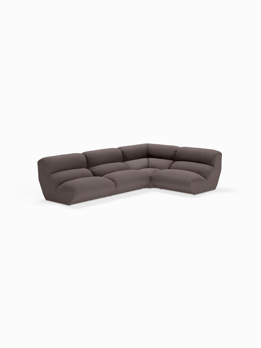 Hi Lo Modulsofa AV54-AV55 - Mørkebrun