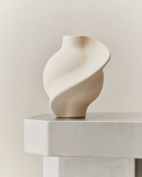 Hovedbilde Ceramic Pirout Vase 02, Raw White