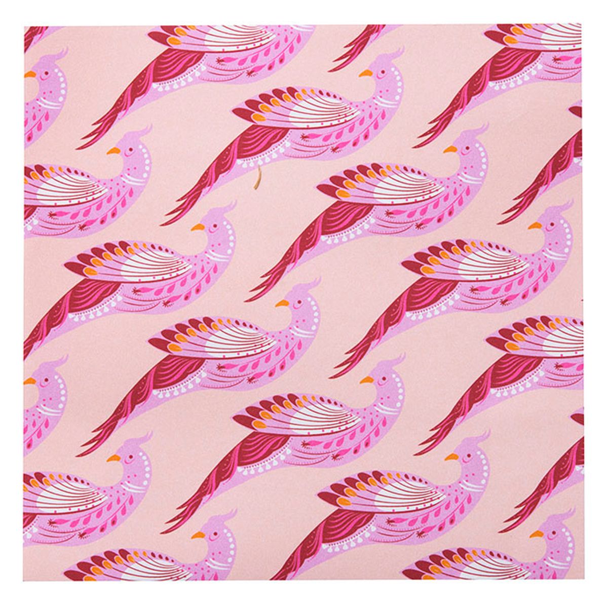 Serviett 20x20 cm -  Paradise Bird Pink