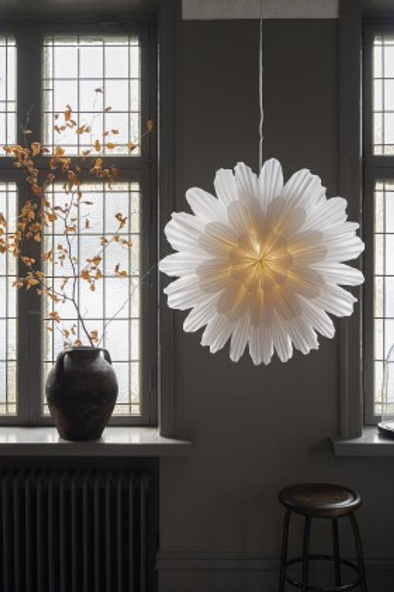 Snöblomma julestjerne Ø68 cm - Hvit
