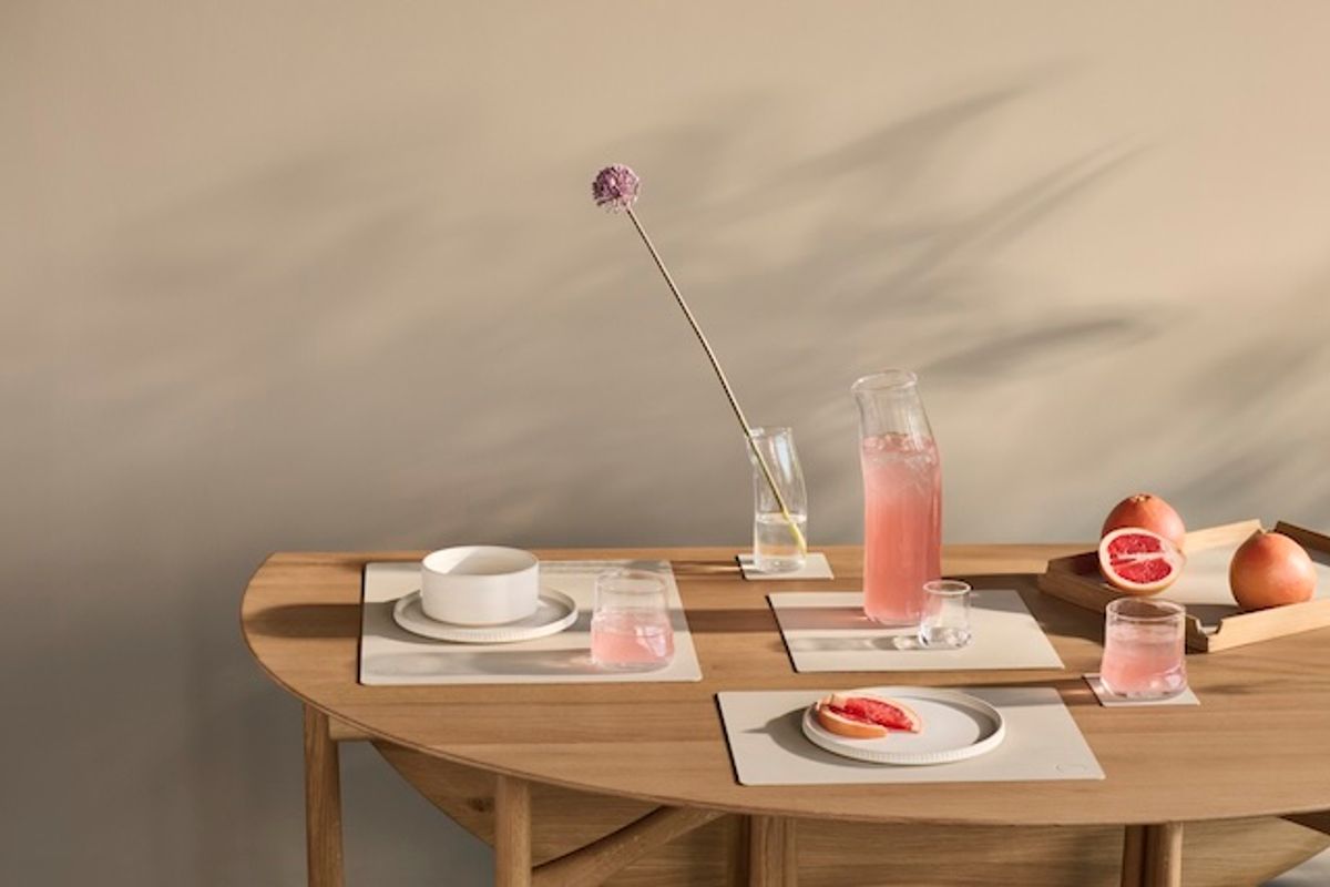 Glassbrikke Square Nupo Oyster White