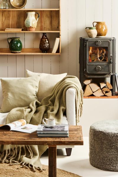 Hovedbilde Putetrekk 50x50, Lin - Eucalyptus Green