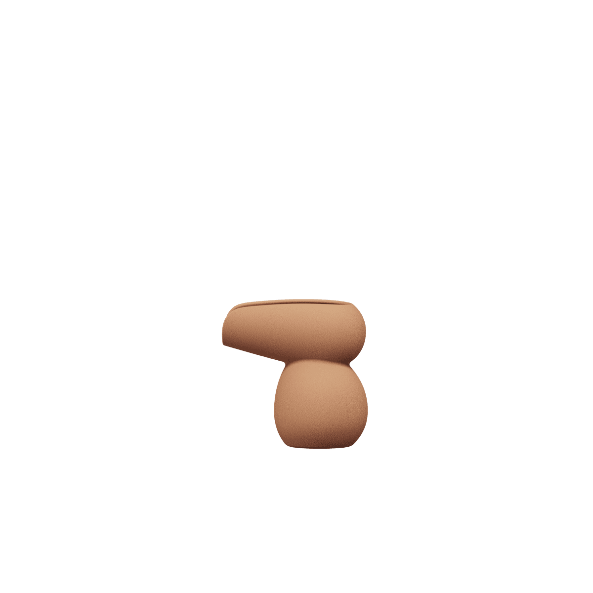 Lunde Fløte Mugge - Dark Terracotta