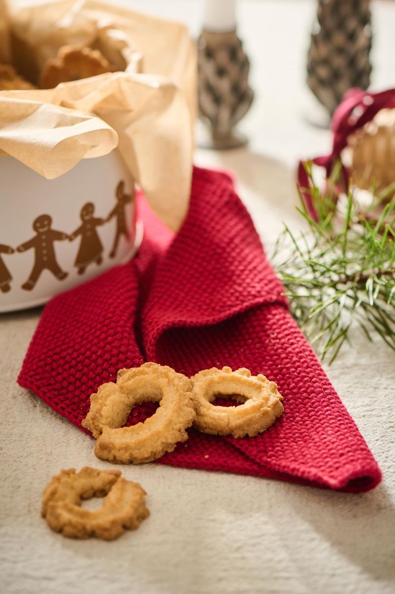 Kjøkkenklut Mynte Rød