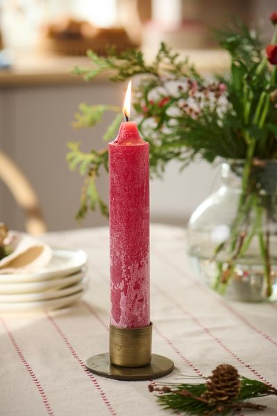 Hovedbilde Lysestake med flat fot, til 3,8 cm lys