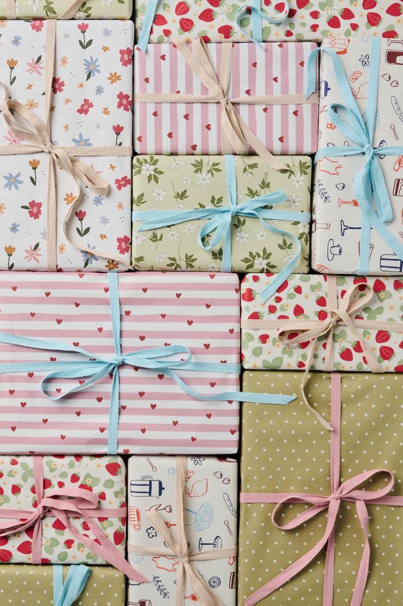 Gavepapir Blomstereng 5 meter