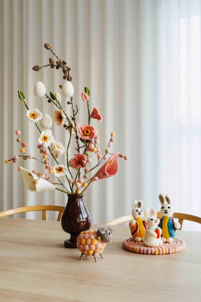 Hovedbilde Hønemor & Co 3 pk - Ullfilt figurer