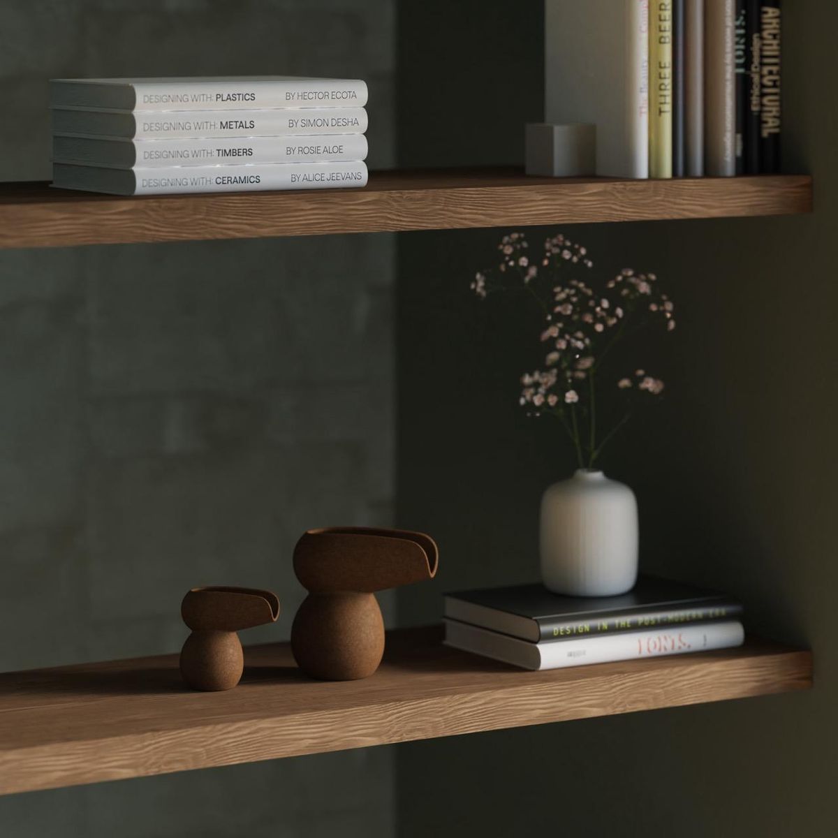 Lunde Fløte Mugge - Dark Terracotta