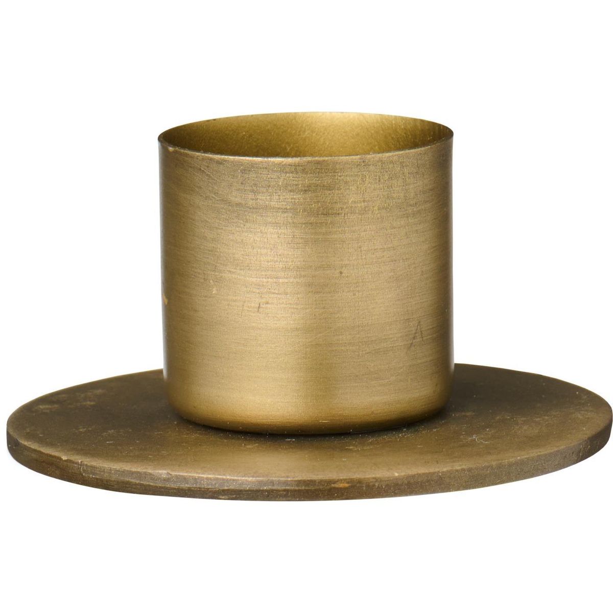 Lysestake med flat fot, til 3,8 cm lys