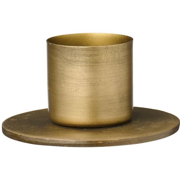Hovedbilde Lysestake med flat fot, til 3,8 cm lys