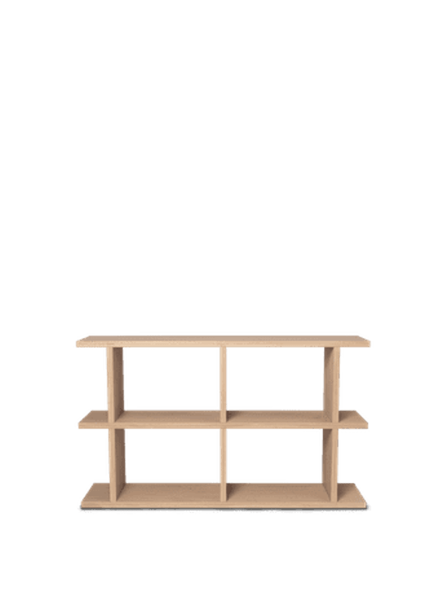 Kona bokhylle 2x2  - Natural Oak