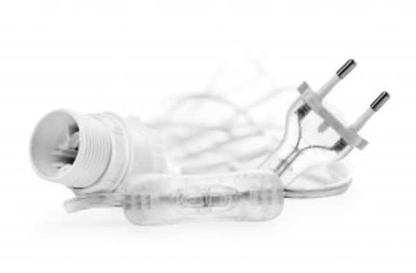 Hovedbilde Kabel 5 meter med bryter - Transparent